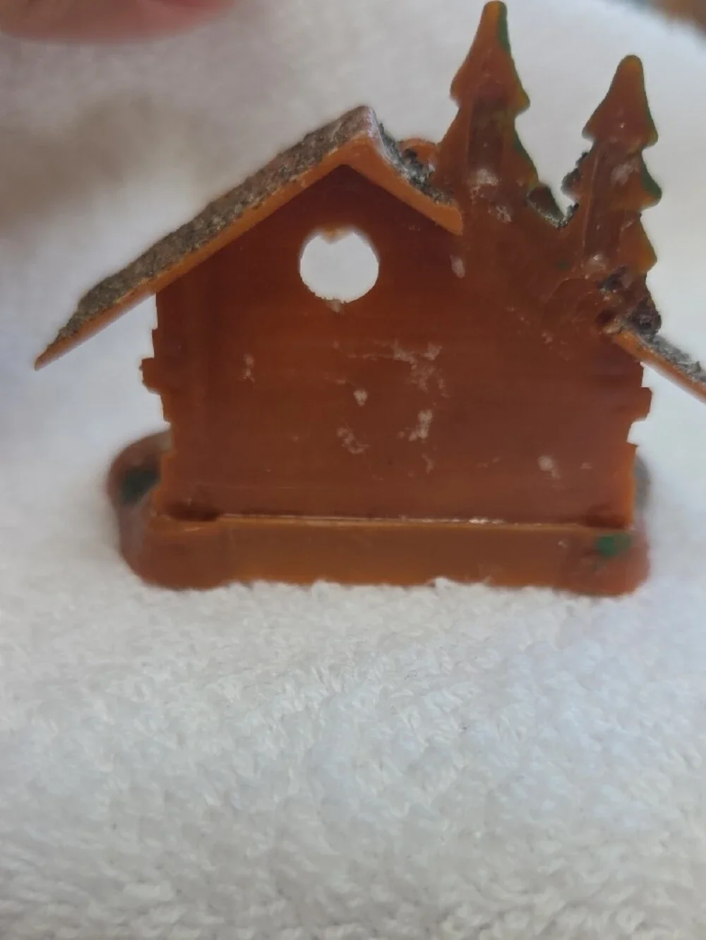 Two Shiny-Brite Light Blue Nativity Scene Ornament.    1 In Box & 1 Without Box
